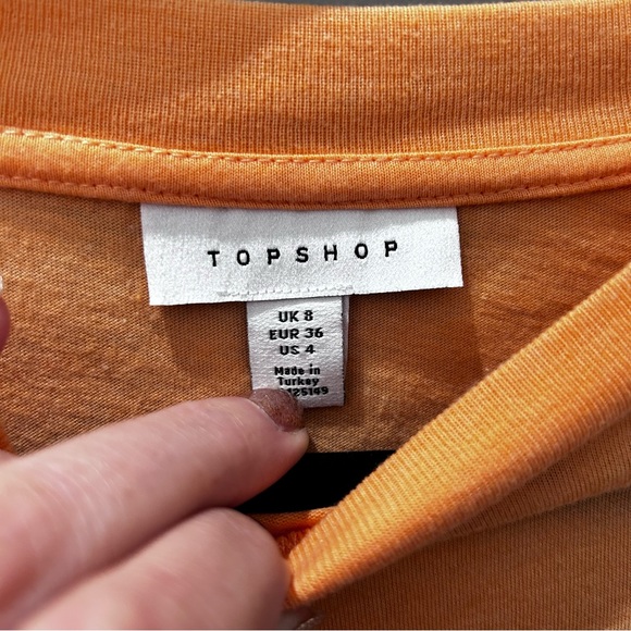 Top Shop From Hawaii With Love Orange Tee-4 - Picture 2 of 4